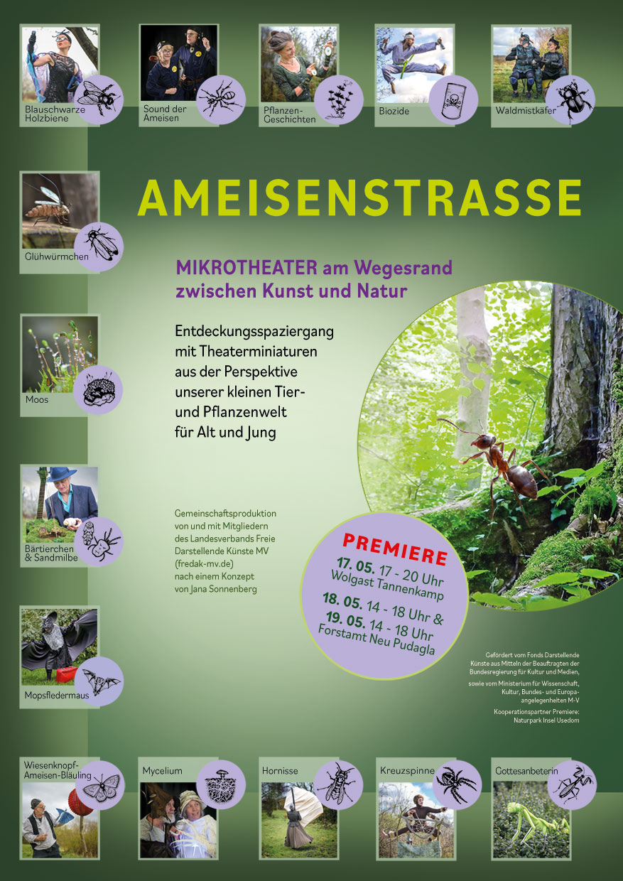 AMEISENSTRASSE. Mikrotheater am Wegesrand – zwischen Kunst und Natur