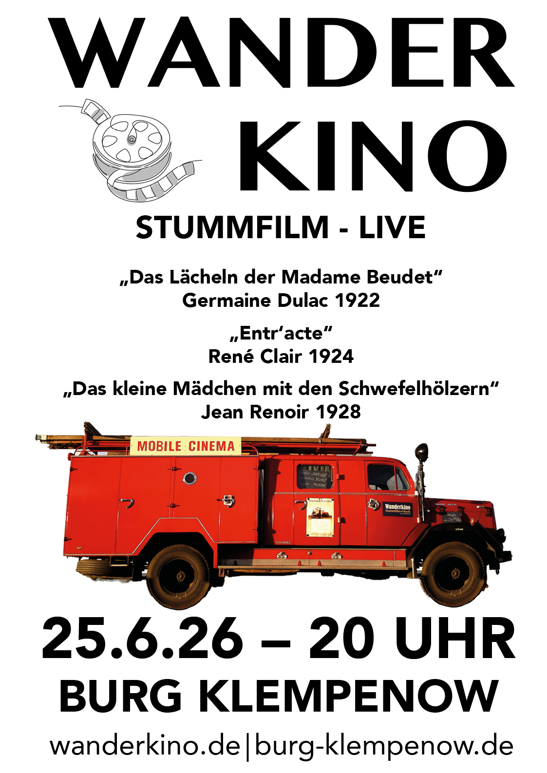 Wanderkino - Stummfilme mit Livebegleitung von Tobias Rank